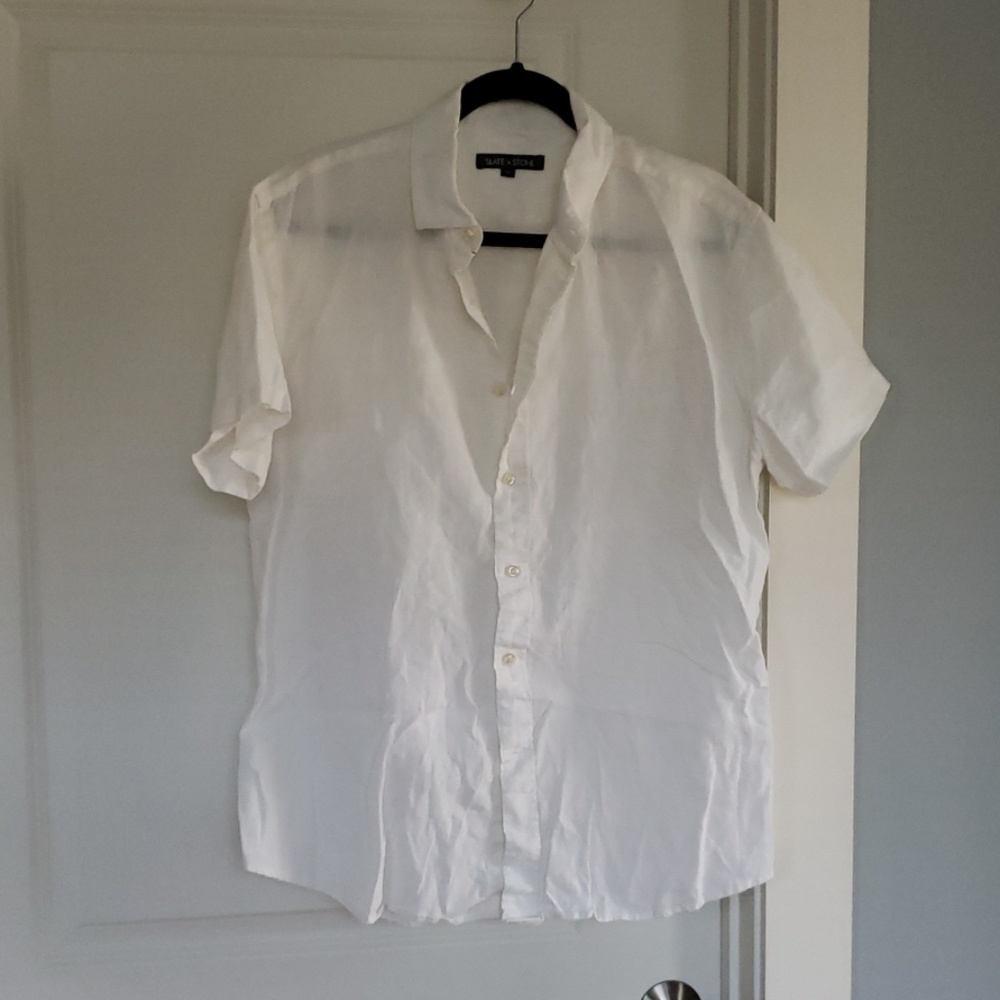 Slate & Stone Mens Linen Button Down
